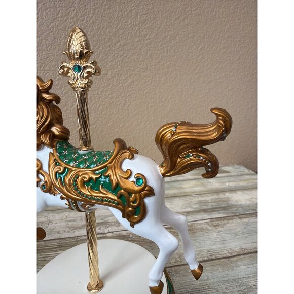 Hamilton Collection Jeweled Unicorn Carousel Collection Figurines 2004 Set of 3 - Picture 14 of 16